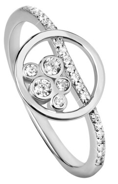 Silver Cat Strieborný prsteň s čírymi zirkónmi Beauty SC315 54 mm