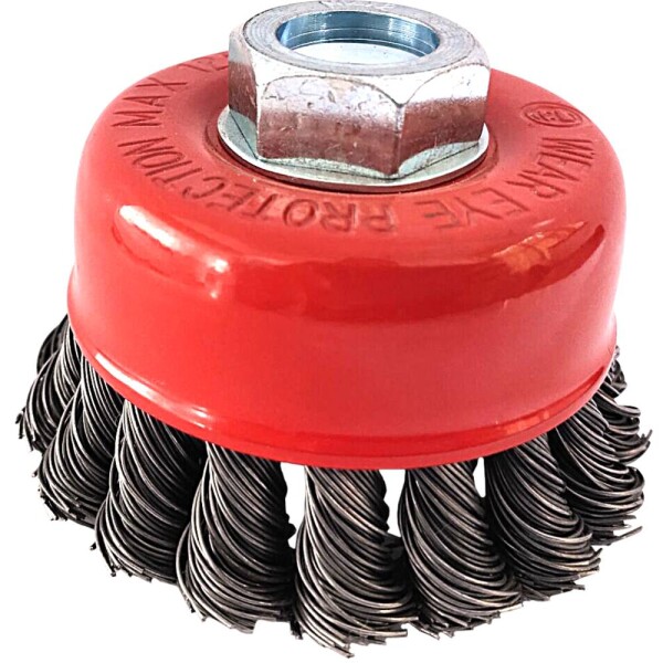 Hrnčeková kefa z oceľového drôtu 0,5 mm, Ø 80 mm KS Tools 340.0023; 340.0023