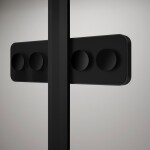 POLYSAN - GLOBE BLACK obdĺžniková sprchová zástena 1200x800, rohový vstup, číre sklo GB5280B