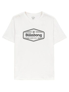 Billabong TRADEMARK white pánske tričko krátkym rukávom