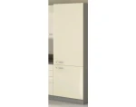 Vysoká kuchynská skriňa Karmen 60DK, 60 cm, šedá/krémová%
