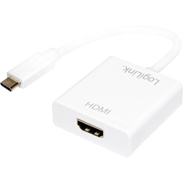 LogiLink UA0236A HDMI adaptér [1x USB 3.1 zástrčka C - 1x HDMI zásuvka] biela 14.00 cm; UA0236A