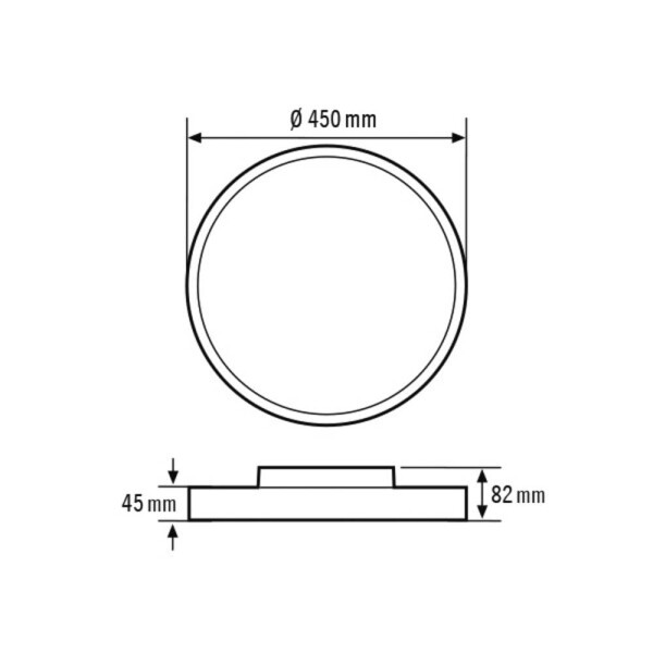 ESYLUX EO10850592 EO10850592 LED stropné svietidlo LED biela; EO10850592