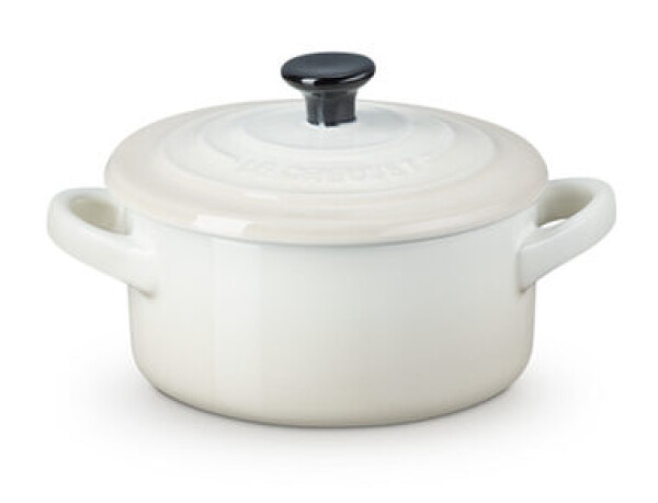 Le Creuset Mini hrniec s pokrievkou 10 cm biela (71901107160100)