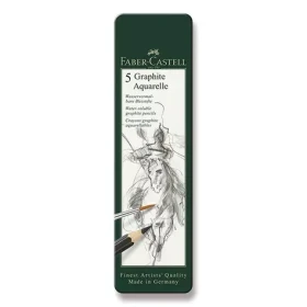 Faber-Castell Graphite Aquarelle Grafitová ceruzka - plechová krabička 5 ks (117805)