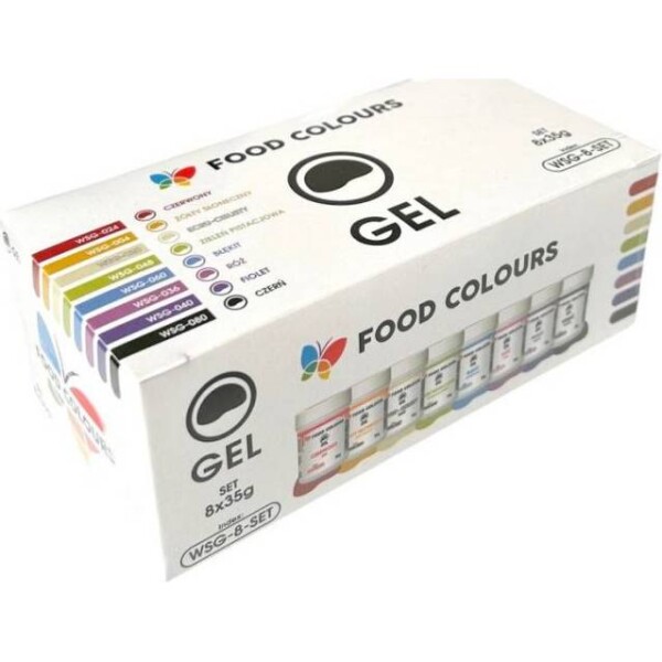 Sada gelových farieb (8 ks) - Food Colours - Food Colours