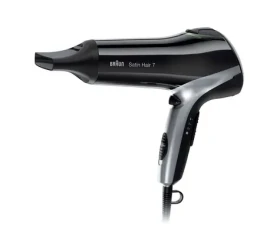 Braun Satin Hair 7 HD710 čierno-strieborná / sušič vlasov / 2200W / 3 teploty / 2 rýchlosti / Ionizácia / koncentrátor (4210201099246)