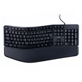 HAMA EKC-400 čierna / drôtová ergonomická klávesnica / odnímateľná podložka pod zápästie (182630)
