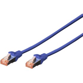 Digitus DK-1644-020/B RJ45 sieťové káble, prepojovacie káble CAT 6 S/FTP 2.00 m modrá bez halogénov, krútené páry, s ochranou, samozhášavý 1 ks; DK-1644-020/B