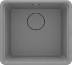 DEANTE DEANTE - Momi metallic grey Granitový drez, 1-bowl ZKM_S10A