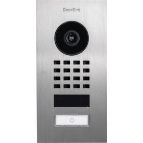 DoorBird D1101V Unterputz domové IP / video telefón Wi-Fi, LAN vonkajšia jednotka nerezová oceľ V2A (brúsená); 423866782