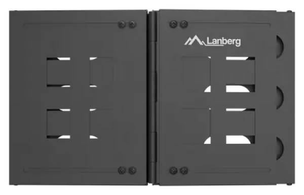 Lanberg čierna / Sklopný nástenný rám / 19" / 6U / 497 x 400/240 mm (FB01-5406-10B)