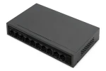 Digitus DN-95354 / Switch / 8 +2 Port / 10/100 Mbps / PoE 60W / Unmanaged / čierna (DN-95354)