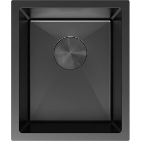 MEXEN - Trixo oceľový drez 1-bowl 370 x 440 mm, čierna 6412371000-70