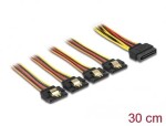 DeLock Kábel SATA 15pin (M) - 4X SATA 15pin (F) 30cm (60157)