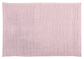 MSV CHENILLE svetlo ružová / Kúpeľňová predložka / mikrovlákno / protišmyková / 50 x 80 cm
