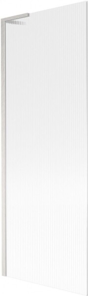 MEXEN/S - Next L vaňová zástena FIX 70 x 150, prúžky, nikel kartáčovaná 895-070-000-03-09-97