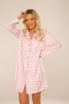 Košeľa De Lafense 854 Primrose long/r S-2XL šnurovacia Modrá S