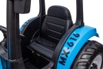 Mamido Mamido Detský elektrický traktor MX-616 s kabínou 12V | 2x45W modrý