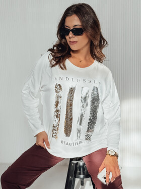 MODEZINE dámska blúzka oversize biela FashionStreet RY2689 univerzita