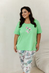 3372 DÁMSKE PYŽAMO LIA 2XL-3XL zelená 2XL