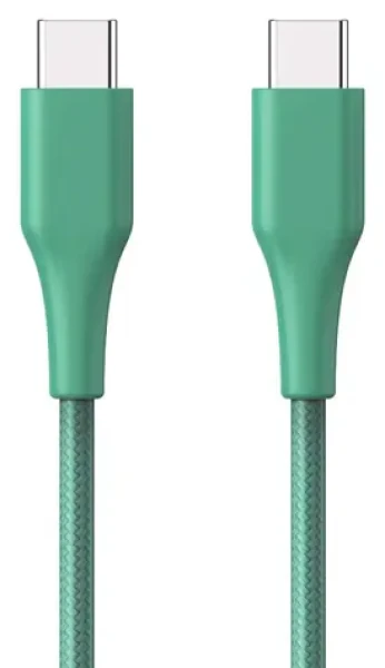 ER POWER kábel USB-C/USB-C GRS zelený / Kábel / USB 2.0 / 1,2 m / 60 W (ERPWCBCTCGN)