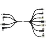 LAPP AB-C4-M12MA-2,0PUR-M12FS pripojovací kábel pre senzory - aktory, 22260307, 1 ks; 22260307