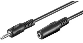 MicroConnect predlžovací kábel 3-pin Jack 3.5mm (M) - Jack 3.5mm (F) 15m čierna (AUDLR15)