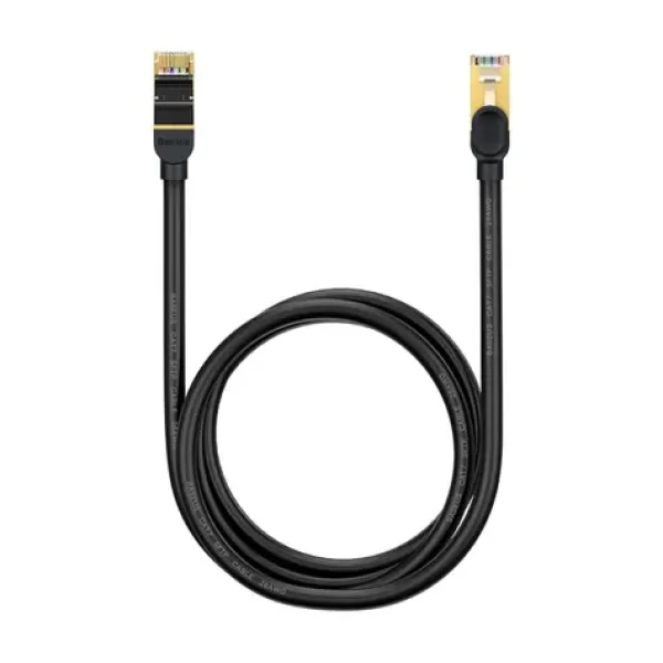 Baseus WKJS010201 Sieťový kábel CAT7 1.5 m čierna / Patch kábel / RJ45 - RJ45 (WKJS010201)