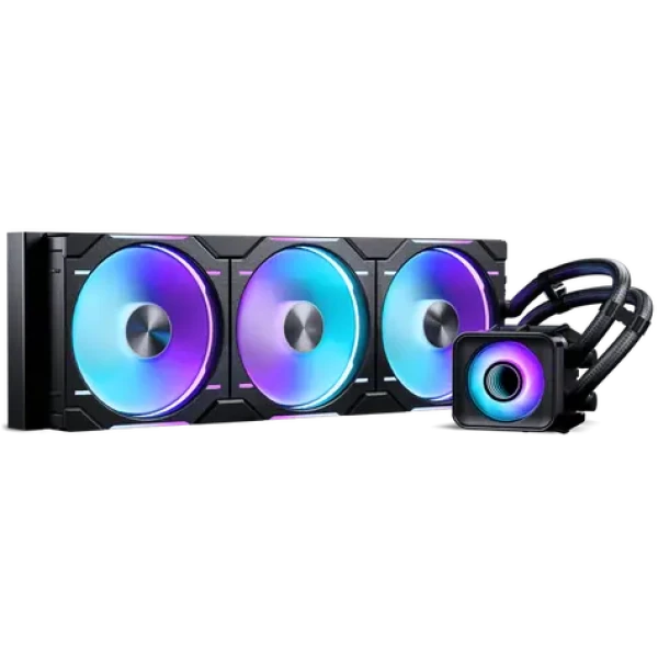 PHANTEKS Glacier One 420D30 X2 DRGB čierna / 3x 140mm / 250-1800 RPM / 71.9 CFM / D-RGB / AMD + Intel (PH-GO420D30_DBK02)