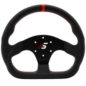 Simagic P-325D Veniec volantu / 325 mm / CNC frézovaný hliník a koža (P-325D(LEATHER))