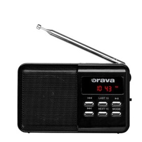 Orava RP-140 B čierna / Vreckové rádio / FM / MP3 / USB / microSD (RP-140 B)