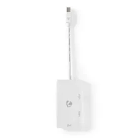 Nedis Adaptér Mini DisplayPort (M) - DVI-D 24+1 (F) - VGA (F) - HDMI (F) biela / poniklované (CCGB37466WT02)