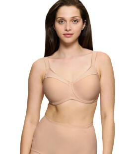 Dámska podprsenka Modern Soft+Cotton W01 - BROWN - nude 00EP - TRIUMPH NEUTRAL BEIGE 90D