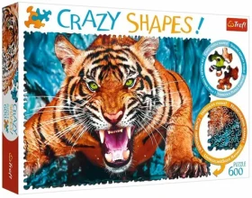 Trefl - Puzzle - Crazy Shapes Útok Tigra