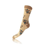 Darčeková krabica zábavných bláznivých ponožiek 4 páry CRAZY SOCKS BOX - BELLINDA - červená 39 - 42