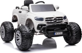 Lean Cars Elektrické autíčko MERCEDES DK-MT950 4x4 BIELE MOTOR 4x45W BATÉRIA 2x12V7Ah 2022