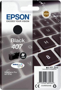 Epson Epson Toner Wf-4745 C13T07U140 Black 2600 Stron 41,2 Ml