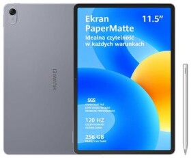 Huawei MatePad 11.5" PaperMatte WiFi 8GB/256GB sivá / 11.5" / OC 1.8GHz / 8GB / 256GB / BT / 13 + 8MP / HuaweiOS (53013WDU)