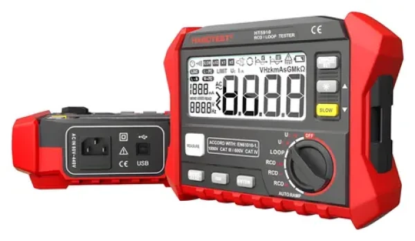 Habotest HT5910 / Digitálny tester RCD a slučkového odporu / LCD displej / USB (HT5910)