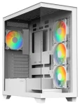 Bitfenix Ceto biela / PC skriňa / ATX / 4X 120 mm FRGB / 2x USB 3.0 / USB-C / bez zdroja / priehľadná bočnica (BFC-CET-500-WWGSW-4F)