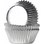 Mini košíčky na muffiny LESKLÉ strieborné 36 ks - House of Marie - House of Marie
