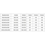 MEXEN - Exo štvorcový posuvný sprchovací kút 85 x 85, transparent, chróm 8111-085-085-01-00