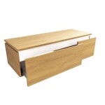 Kúpeľňová skrinka SAT Feel 120x30x46 cm medový dub mat SATFEEL2120DMD SATFEEL2120DMD