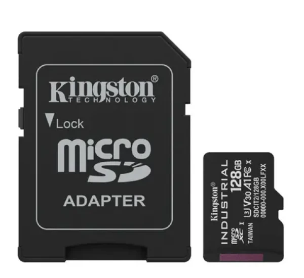 Kingston microSDXC 128GB Industrial / UHS-I V3 / U3 / Class 10 (SDCIT2/128GB)