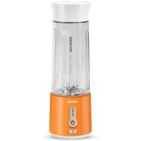 Sencor SBL 133OR oranžová / Prenosný smoothie mixér / 150 W / Integrovaná batéria / 500 ml (8590669361410)