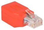 StarTech Ethernet crossover adaptér červená / Adaptér / RJ-45 / RJ-45 / krížené zapojenie (C6CROSSOVER)