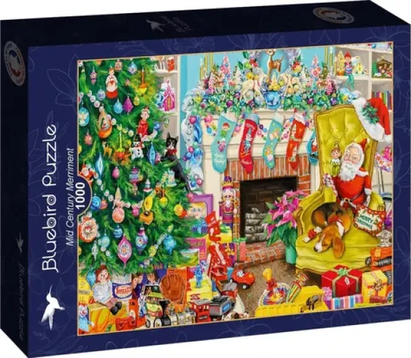 BlueBird Puzzle Veselé Vianoce z 50. rokov