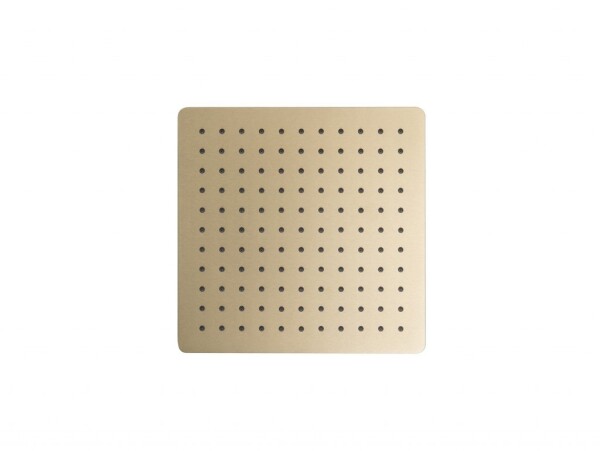 BESCO - Hlavová sprcha SLIM UNI S - hranatá - Farba - Zlatá, Rozmer hlavovej sprchy - 300 × 300 mm BADPUKZL