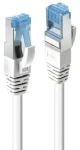 Lindy Cat6A S/FTP PIMF biely 1,5 m / Patch kábel / LSZH / RJ45-RJ45 / 500 MHz (47193)